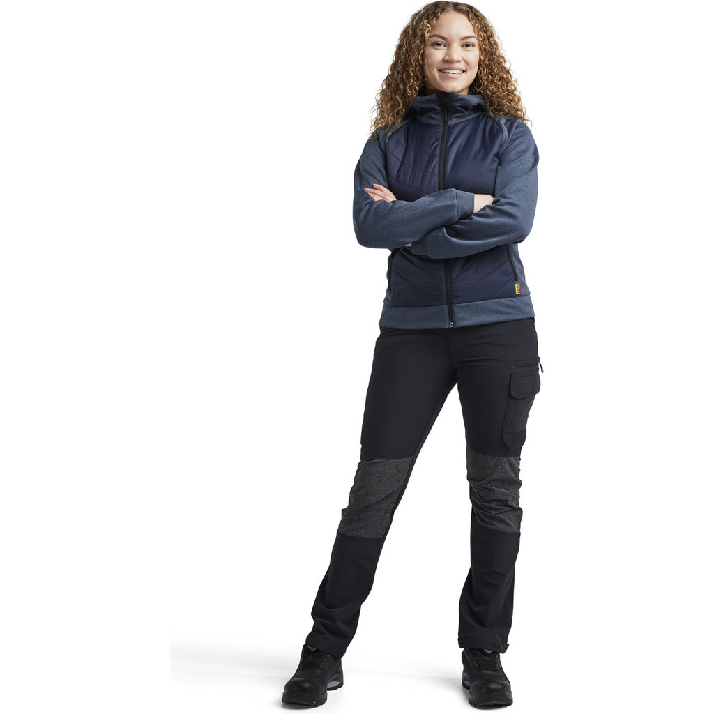 Blaklader Women's Hybrid Sweatshirt, Pigeon Blue/Dark Navy (5)