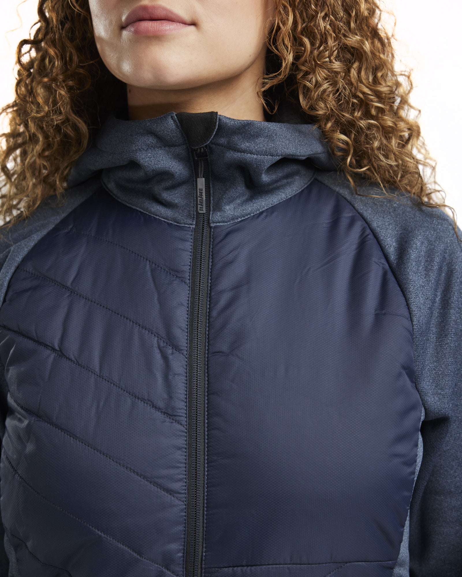 Blaklader Women's Hybrid Sweatshirt, Pigeon Blue/Dark Navy (6)