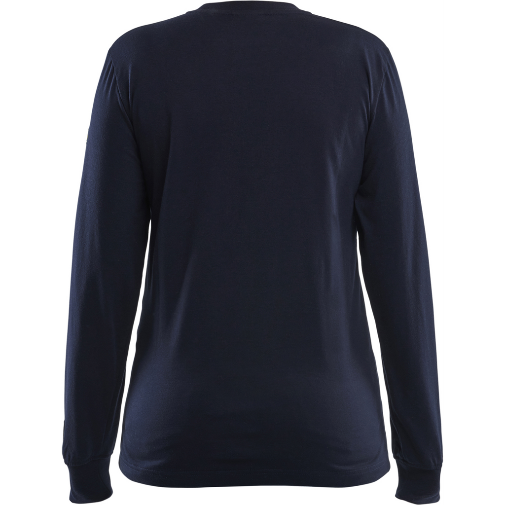 Blaklader Women's Flame Resistant Long Sleeve Shirt, Navy (4)