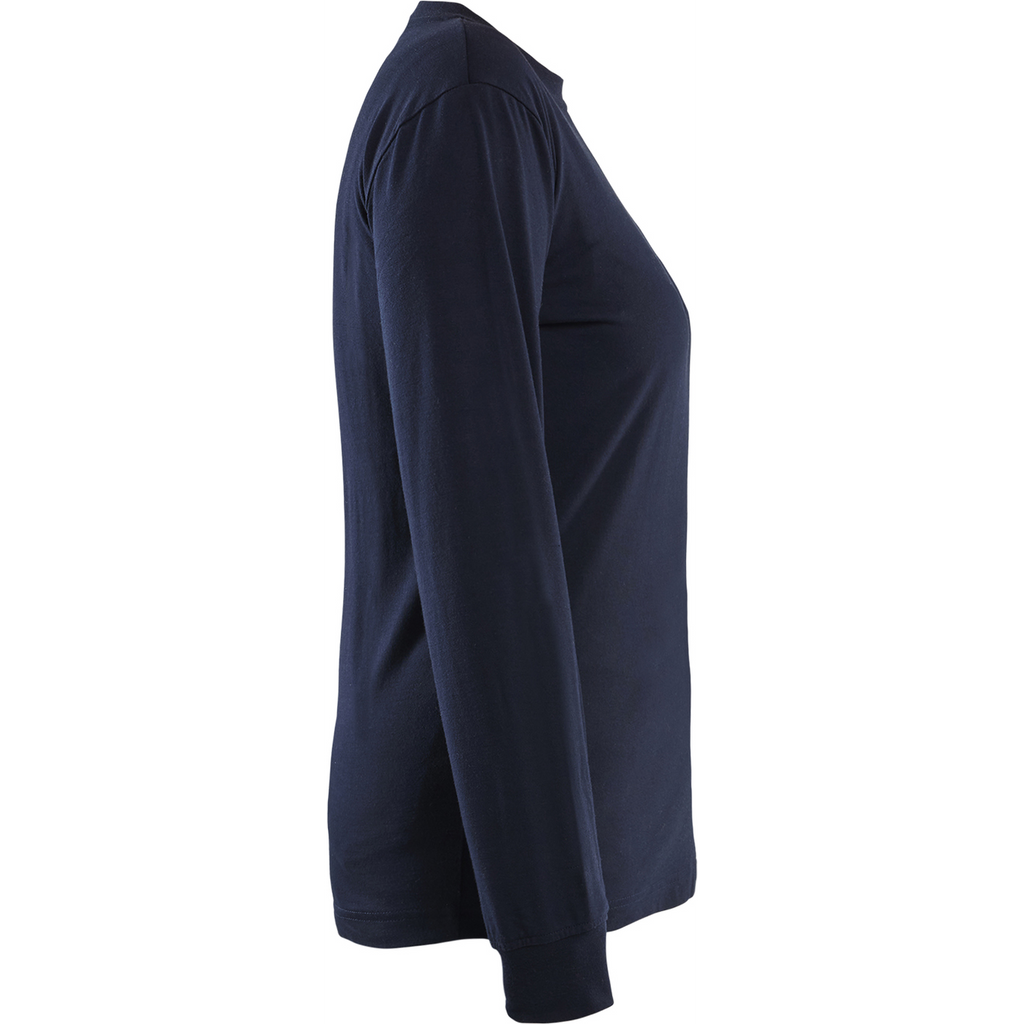 Blaklader Women's Flame Resistant Long Sleeve Shirt, Navy (2)