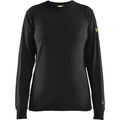 Blaklader Ladies Flame Resistant Long Sleeve Shirt, Black