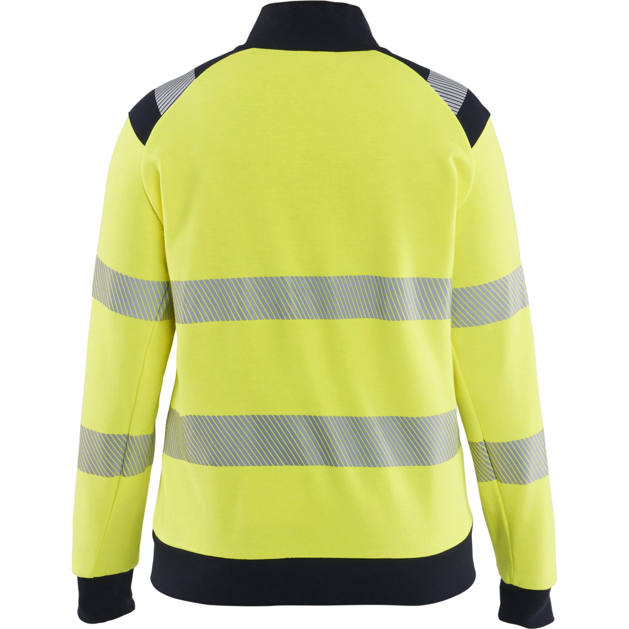 Blaklader Ladies Multi-Norm High Vis Sweatshirt with Zip, Yellow/Navy (4)