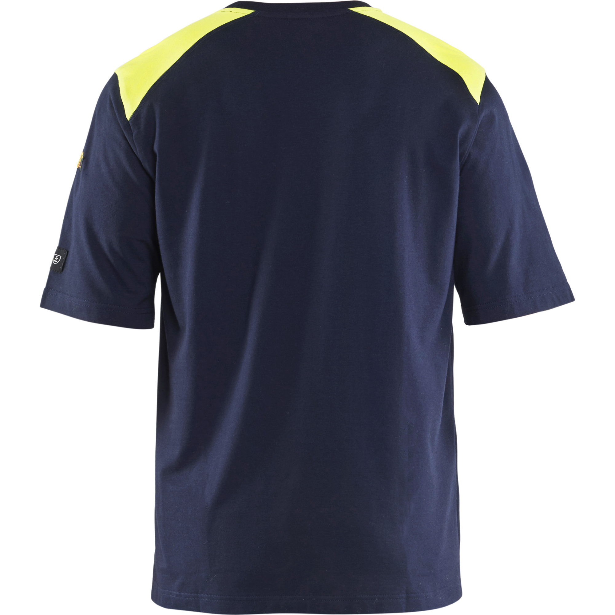 Blaklader Flame Resistant T-Shirt, Navy Blue/ Yellow (4)