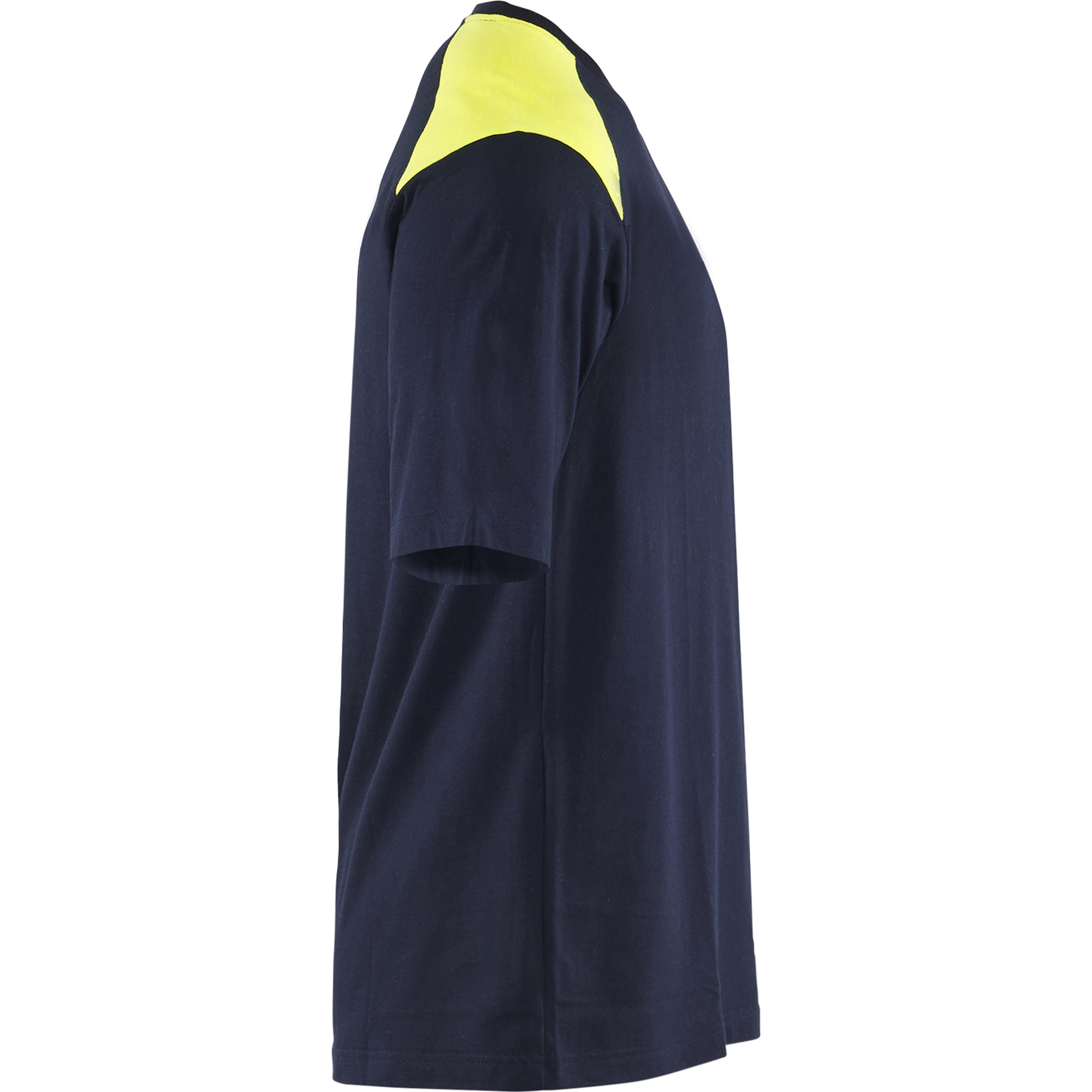Blaklader Flame Resistant T-Shirt, Navy Blue/ Yellow (2)