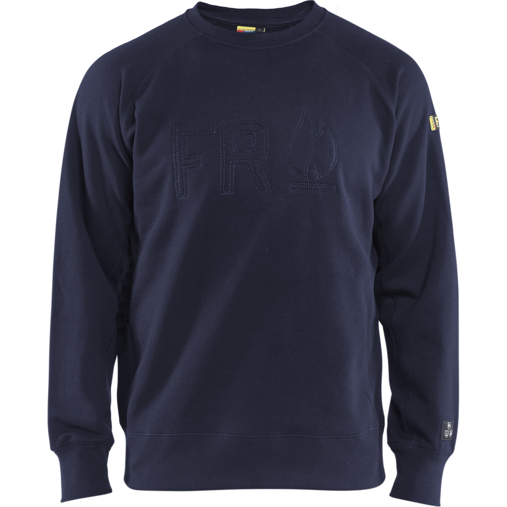 Blaklader Flame Resistant Sweatshirt, Navy
