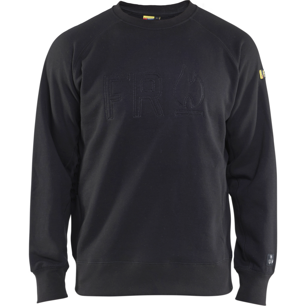 Blaklader Flame Resistant Sweatshirt, Black