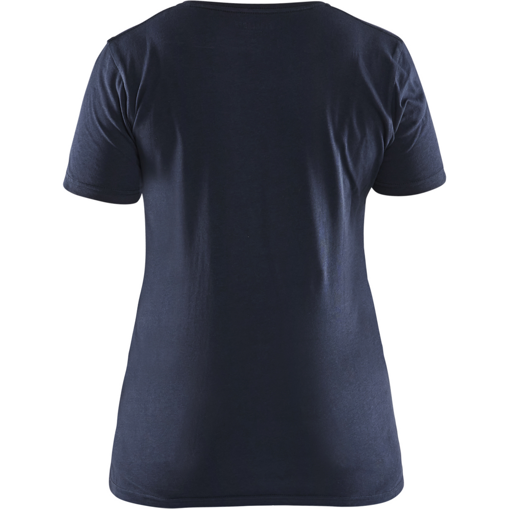Blaklader Ladies T-Shirt, Dark Navy/Yellow (4)