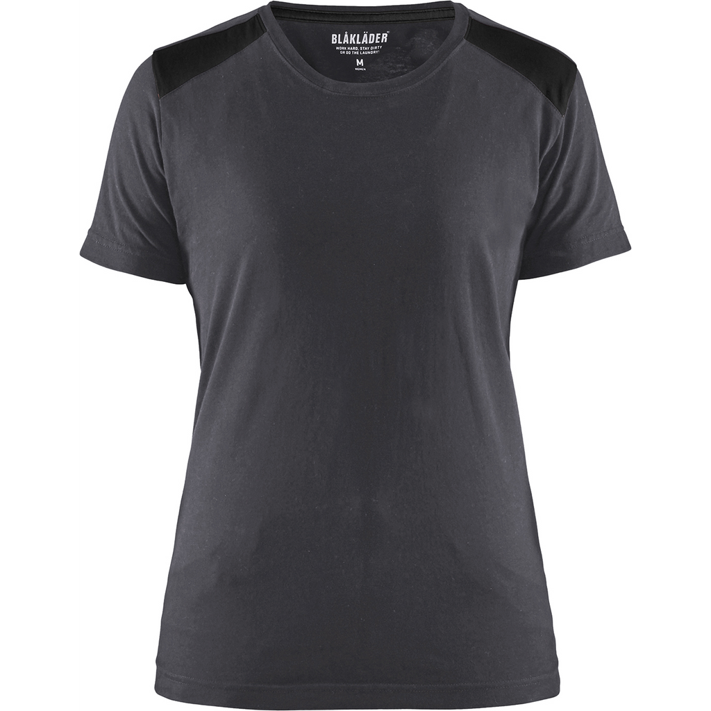 Blaklader Ladies T-Shirt, Medium Grey/Black