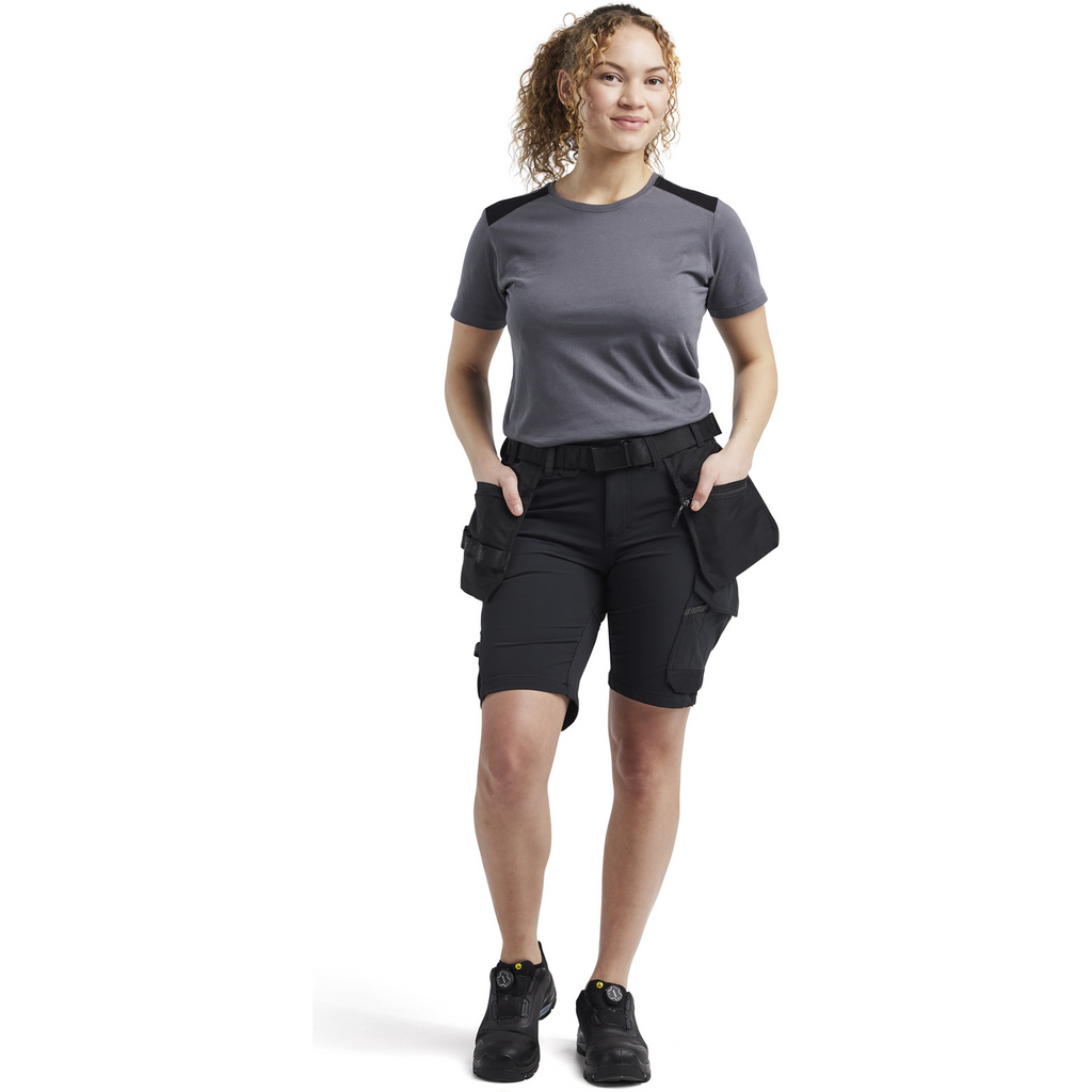 Blaklader Ladies T-Shirt, Medium Grey/Black (5)