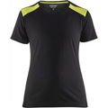 Blaklader Ladies T-Shirt, Black/Yellow