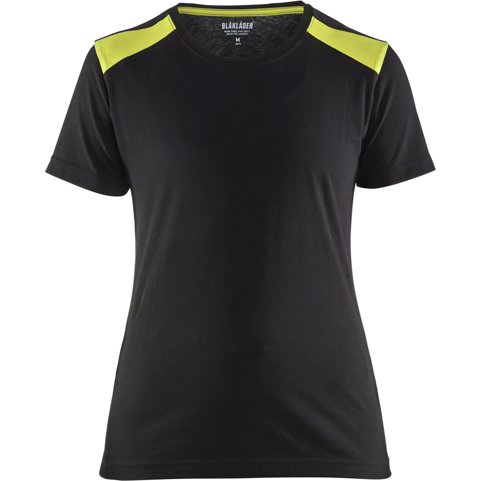 Blaklader Ladies T-Shirt, Black/Yellow