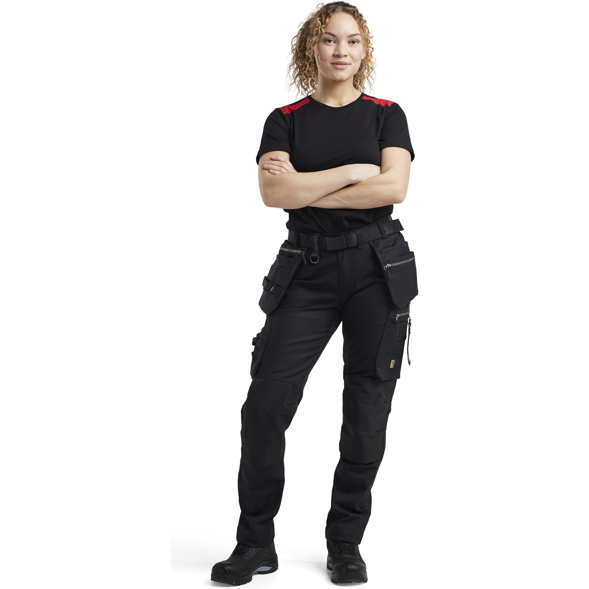 Blaklader Women's T-Shirt, Black/Red (5)