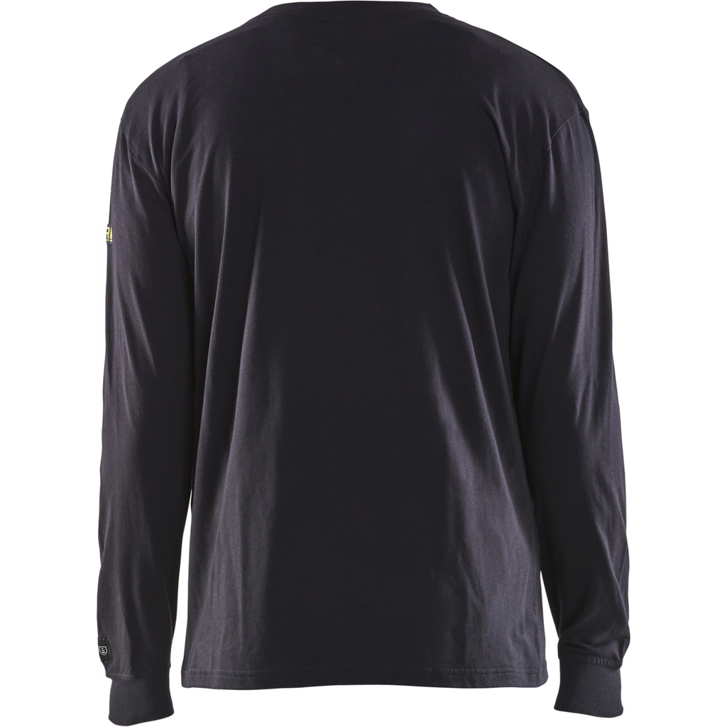 Blaklader Flame Resistant Long Sleeve T-Shirt, Navy Blue (4)
