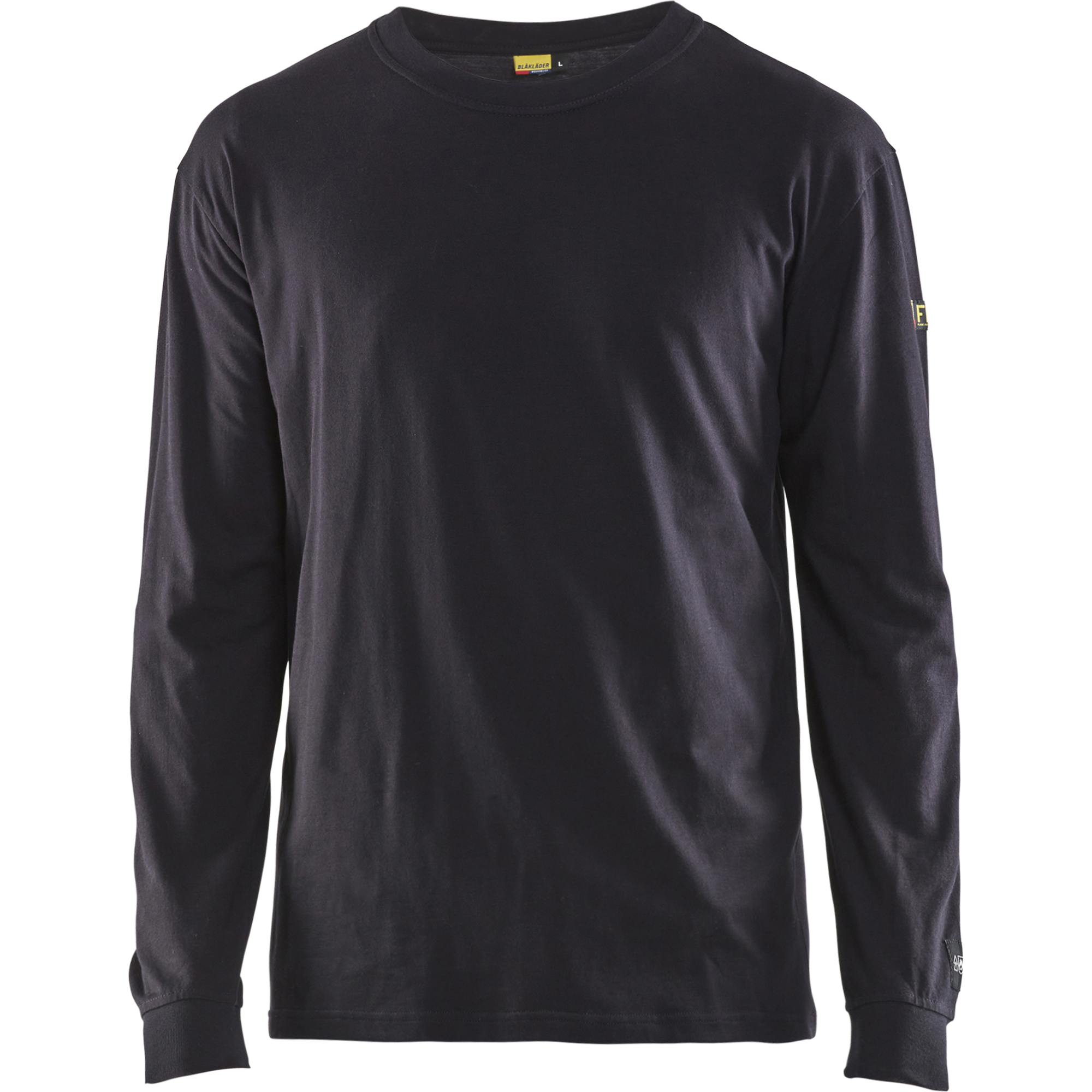 Blaklader Flame Resistant Long Sleeve T-Shirt, Navy Blue