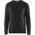 Blaklader Flame Resistant Long Sleeve Shirt, Black