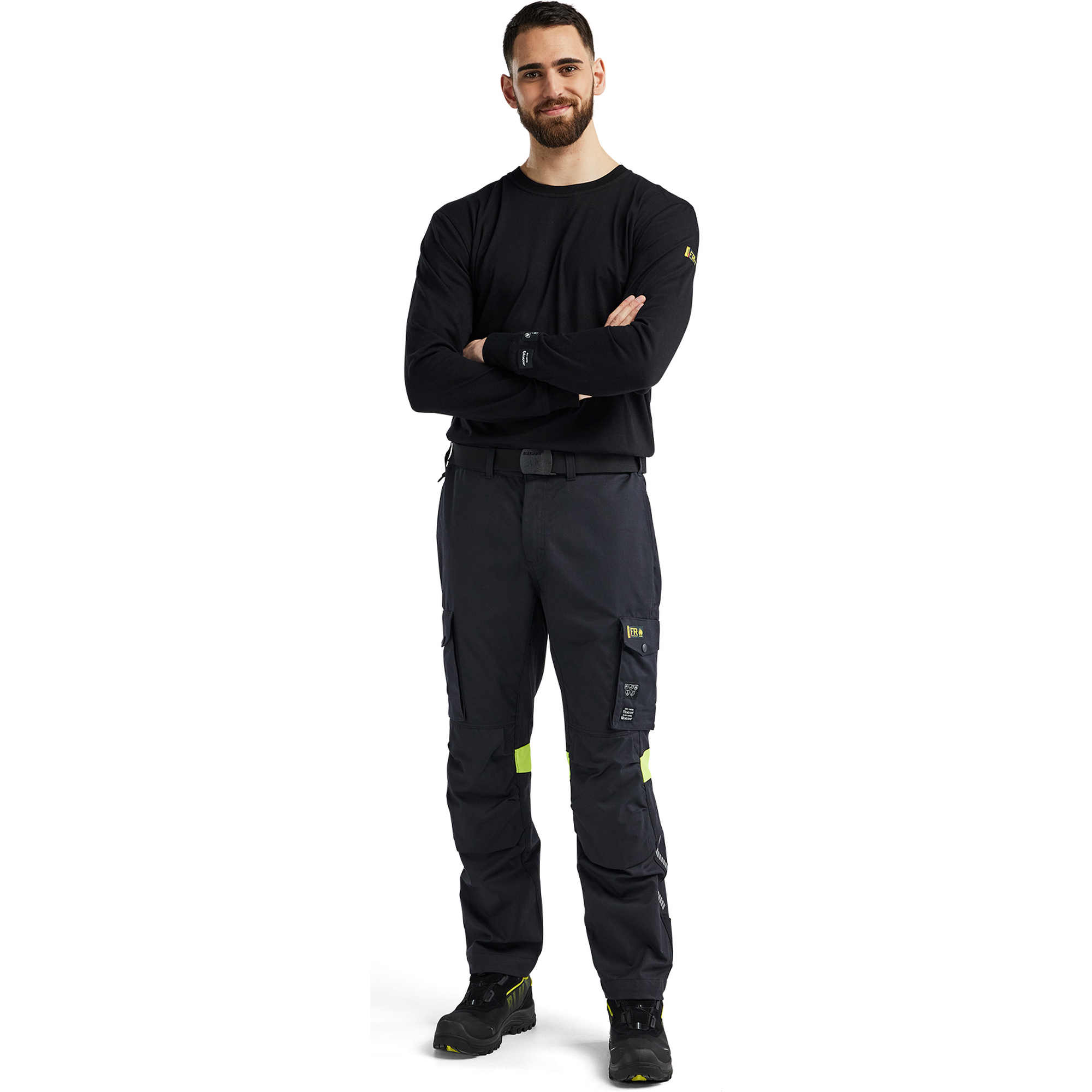 Blaklader Flame Resistant Long Sleeve Shirt, Black (5)