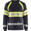 Blaklader Multinorm Long Sleeve Shirt, Navy Blue/ Yellow