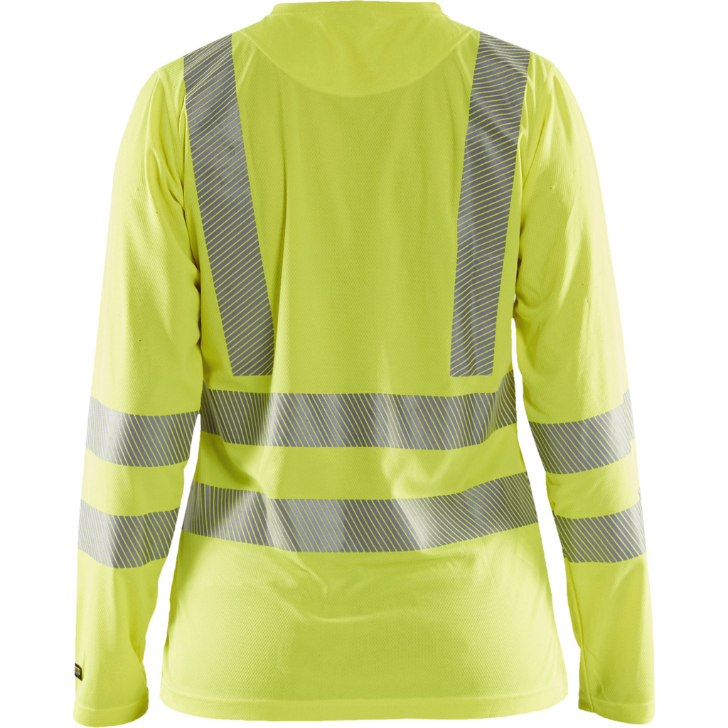 Blaklader High Vis Ladies UV Protection Long Sleeve Shirt, Yellow (4)