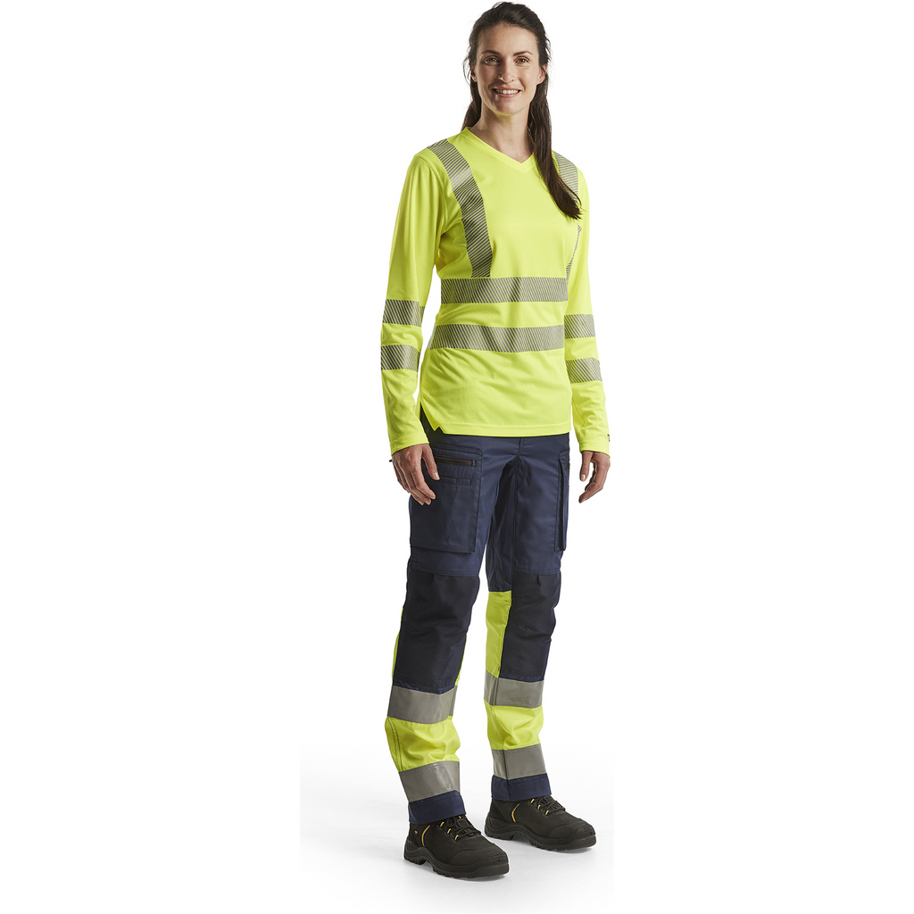Blaklader High Vis Ladies UV Protection Long Sleeve Shirt, Yellow (5)