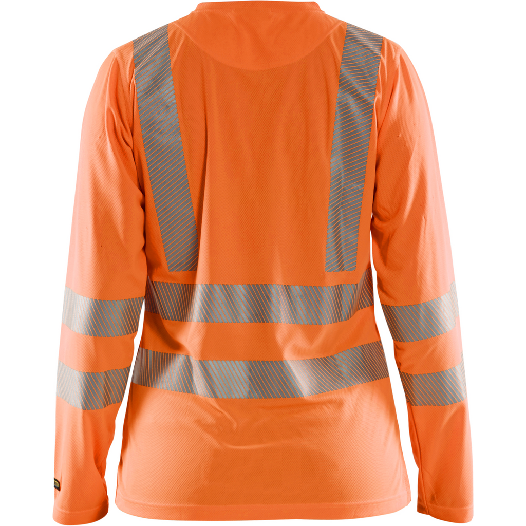 Blaklader High Vis Ladies UV Protection Long Sleeve Shirt, Orange (4)