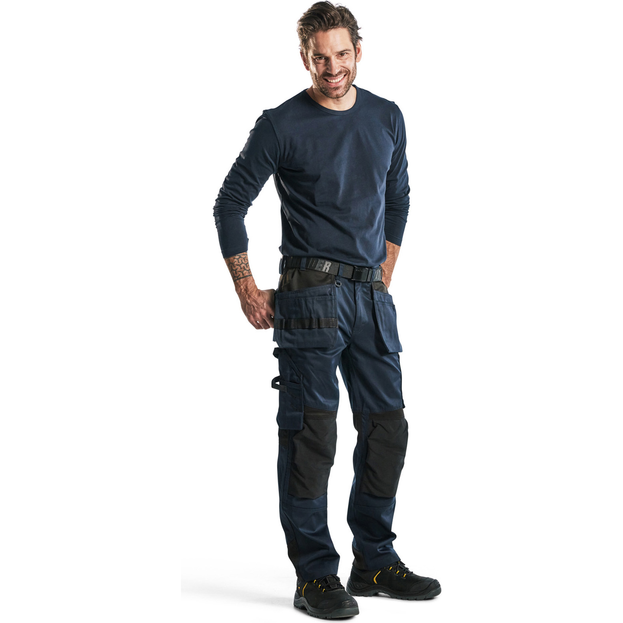 Blaklader Long Sleeve T-Shirt, Dark Navy (5)