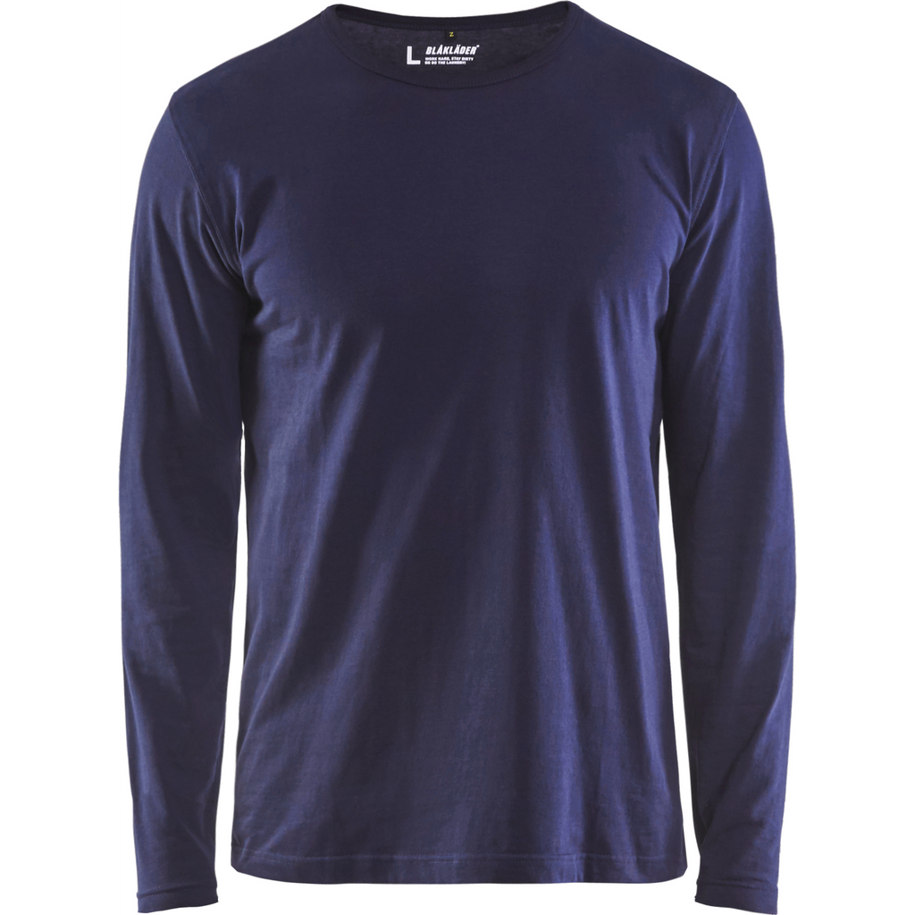 Blaklader Long Sleeve T-Shirt, Navy Blue