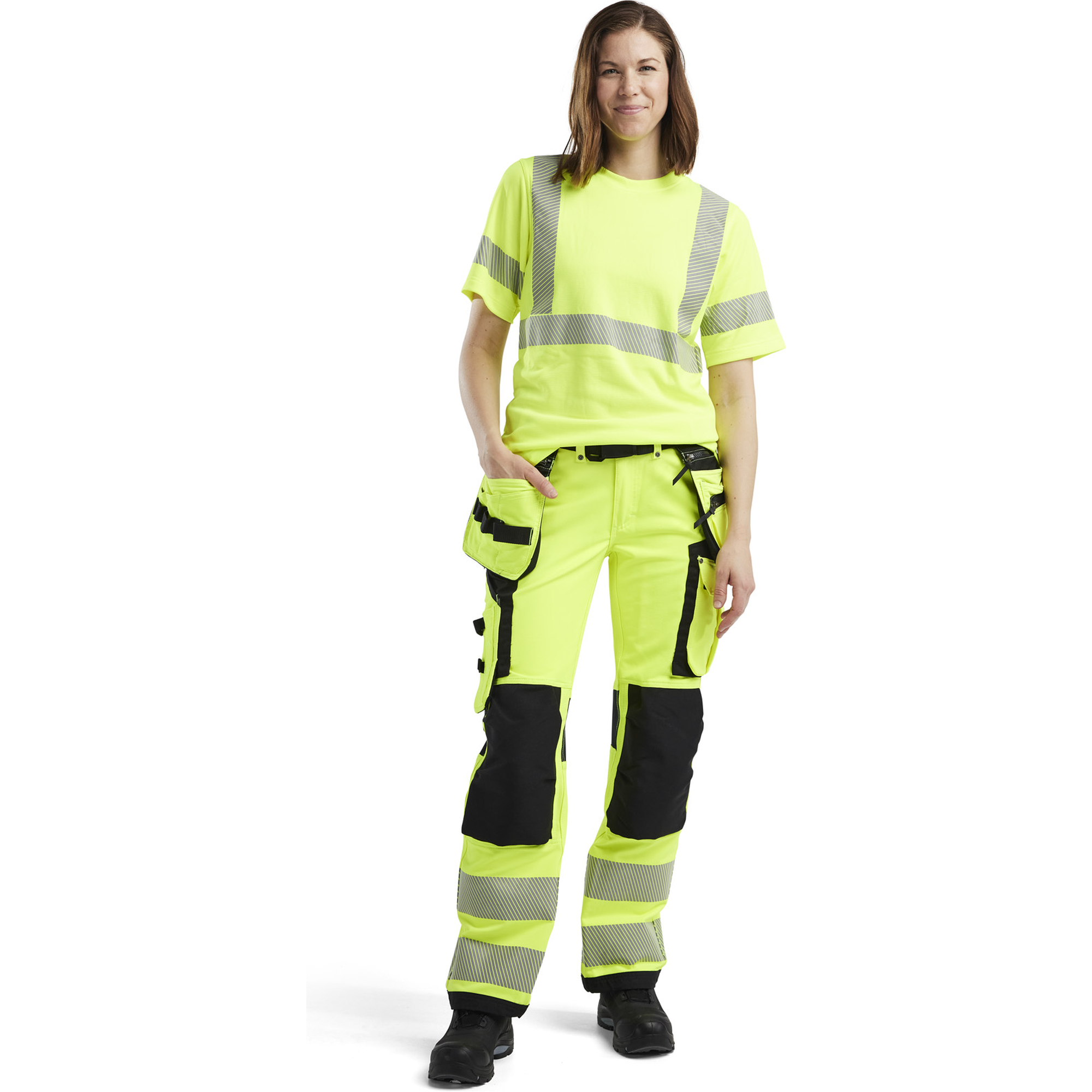 Blaklader High Vis Ladies T-Shirt, Yellow (5)