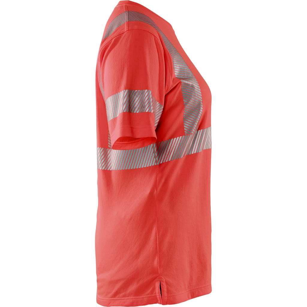 Blaklader High Vis Ladies T-Shirt, Red (2)
