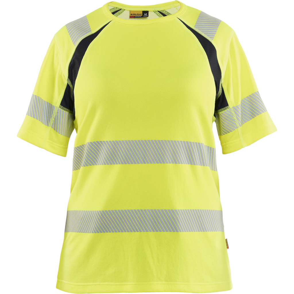 Blaklader High Vis Ladies T-Shirt, Yellow/Black