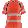 Blaklader High Vis Ladies T-Shirt, Red/Black