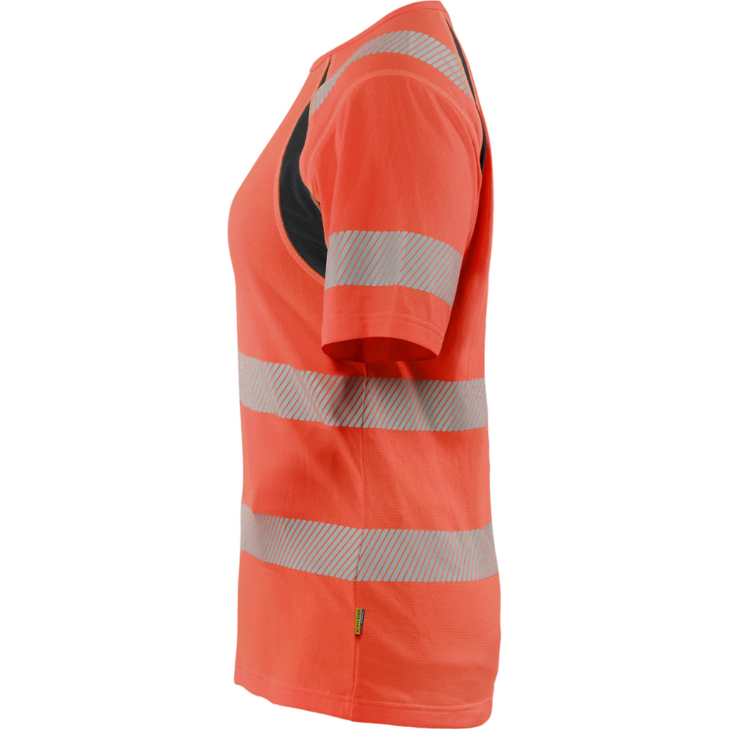 Blaklader High Vis Ladies T-Shirt, Red/Black (3)