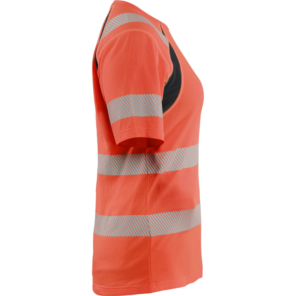 Blaklader High Vis Ladies T-Shirt, Red/Black (2)