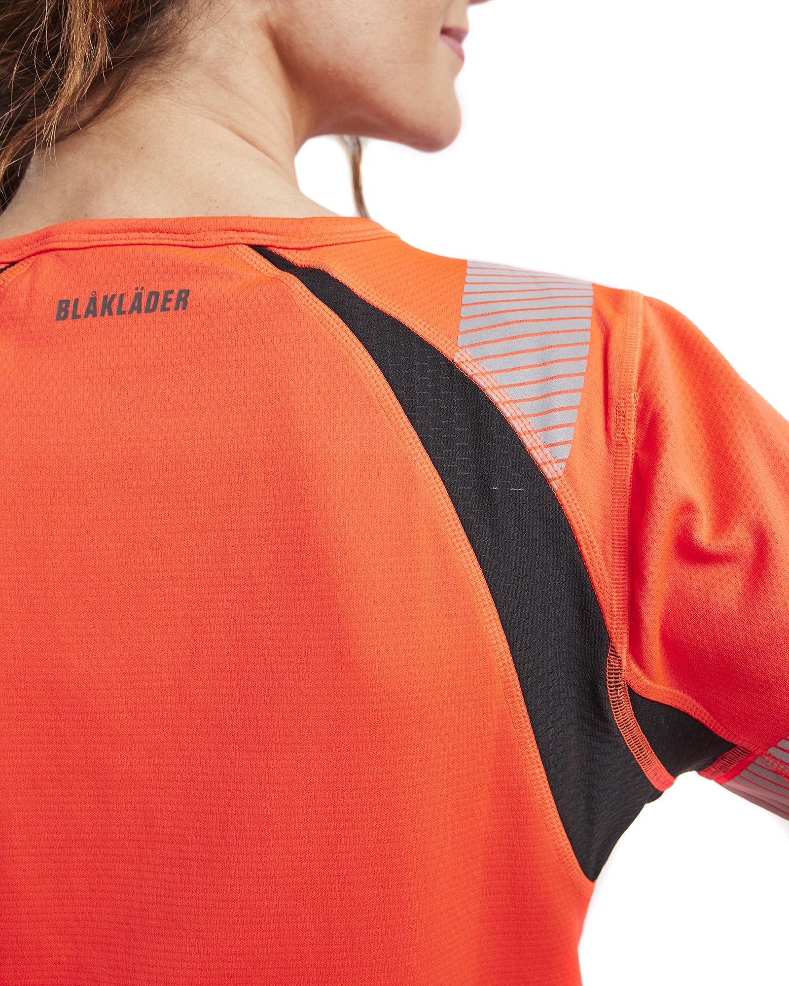 Blaklader High Vis Ladies T-Shirt, Red/Black (6)