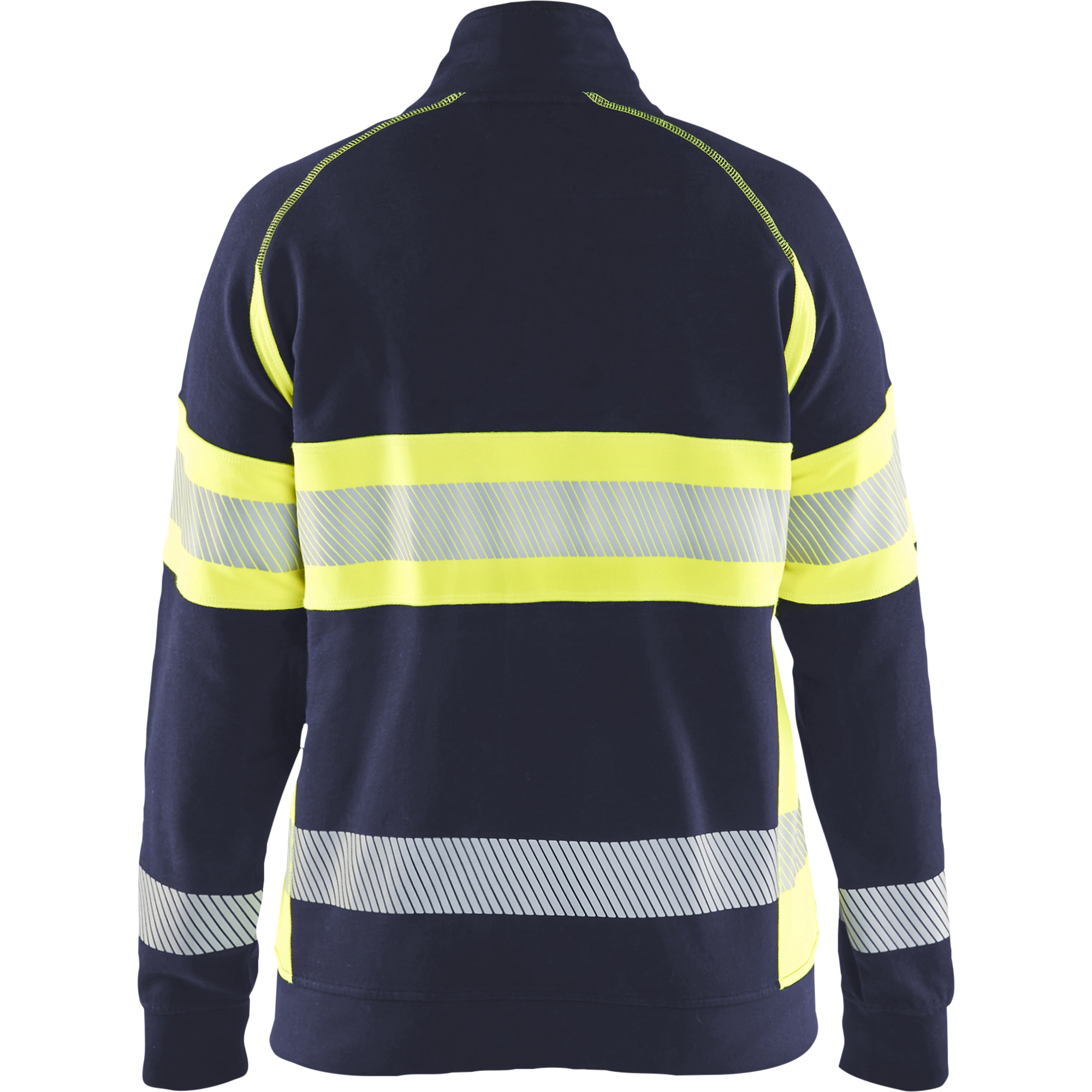 Blaklader High Vis Ladies Sweatshirt, Navy Blue/ Yellow (4)