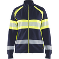 Blaklader High Vis Ladies Sweatshirt, Navy Blue/ Yellow