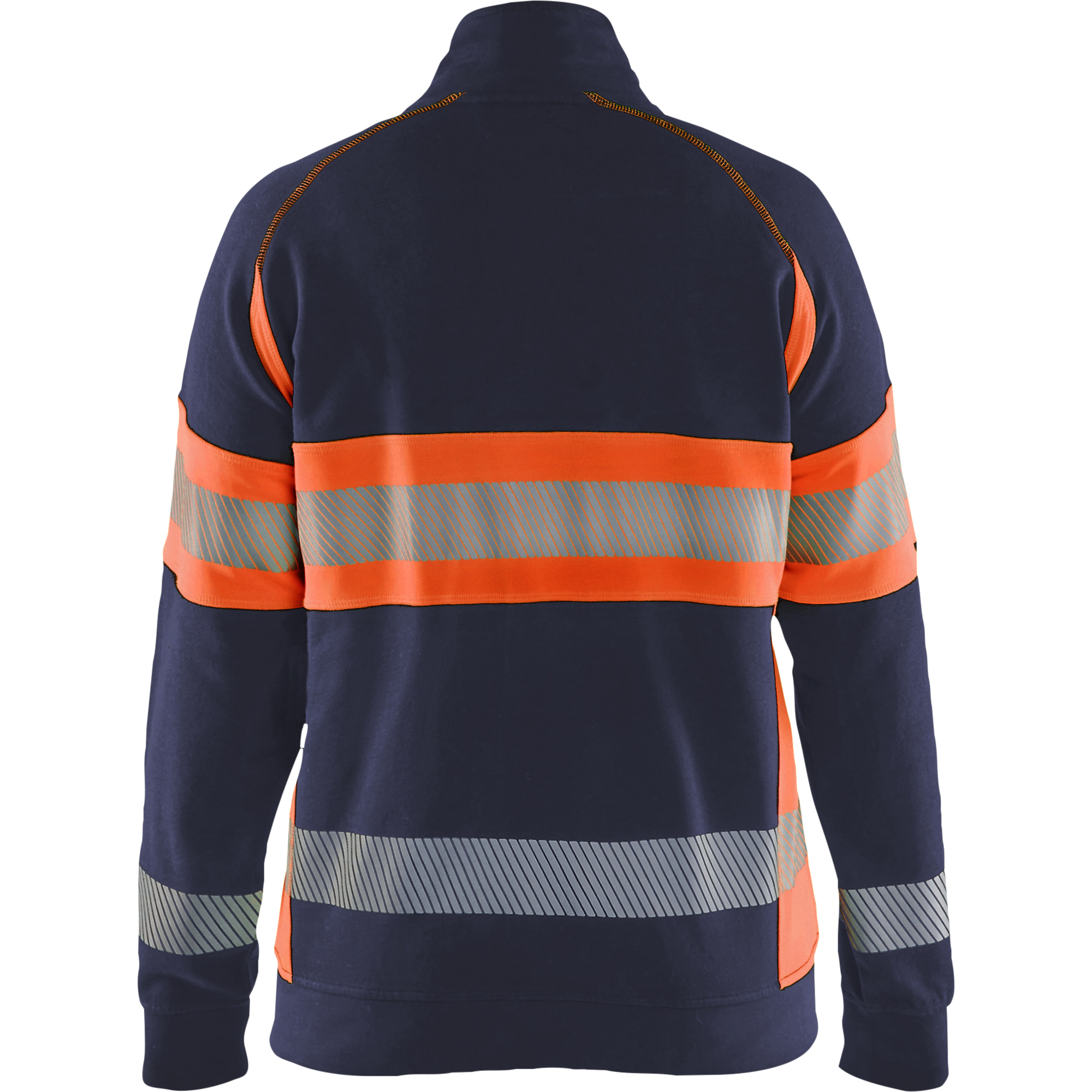 Blaklader High Vis Women's Sweatshirt, Navy Blue/Orange (4)