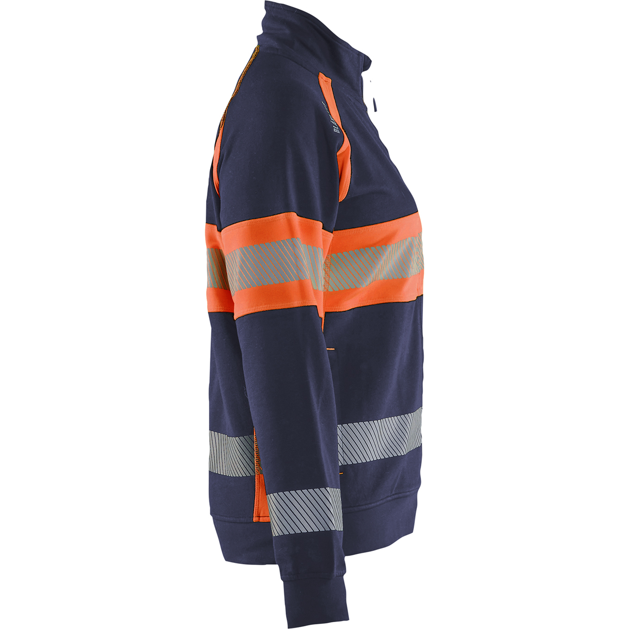 Blaklader High Vis Women's Sweatshirt, Navy Blue/Orange (2)