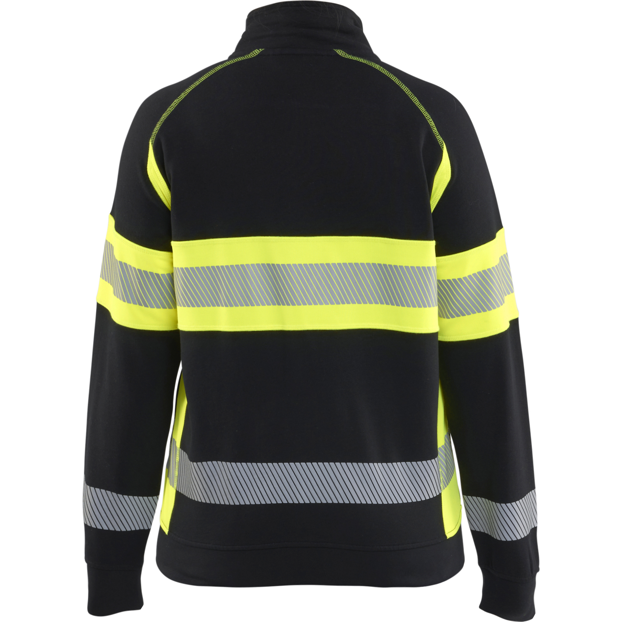Blaklader High Vis Women's Sweatshirt, Black/Yellow (4)
