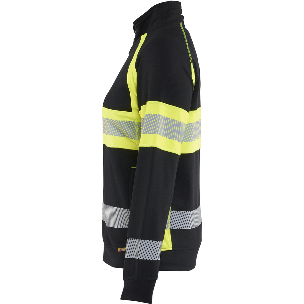 Blaklader High Vis Women's Sweatshirt, Black/Yellow (3)