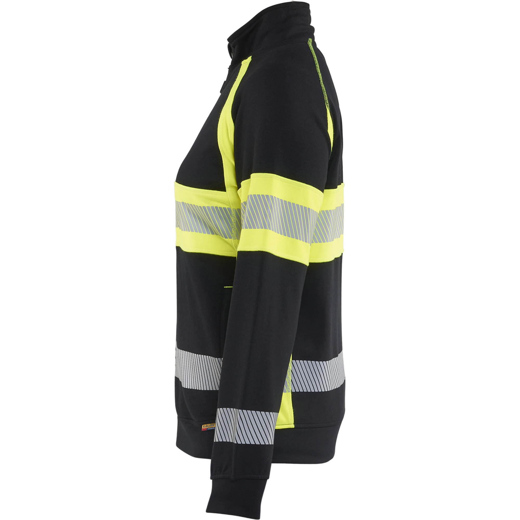 Blaklader High Vis Women's Sweatshirt, Black/Yellow (3)