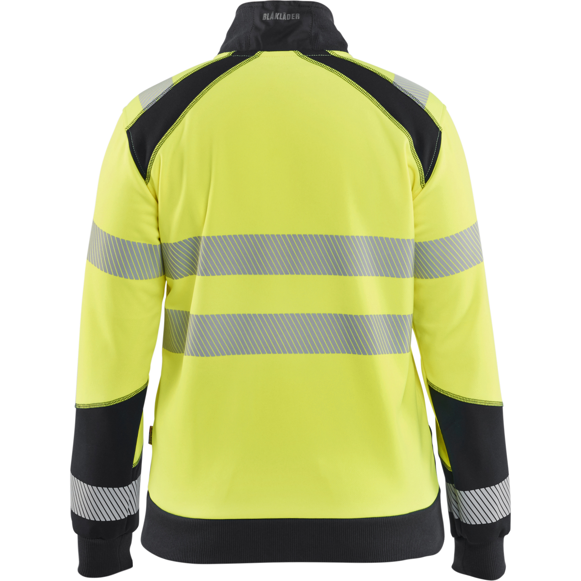 Blaklader High Vis Ladies Zip Sweatshirt, Yellow/Black (4)