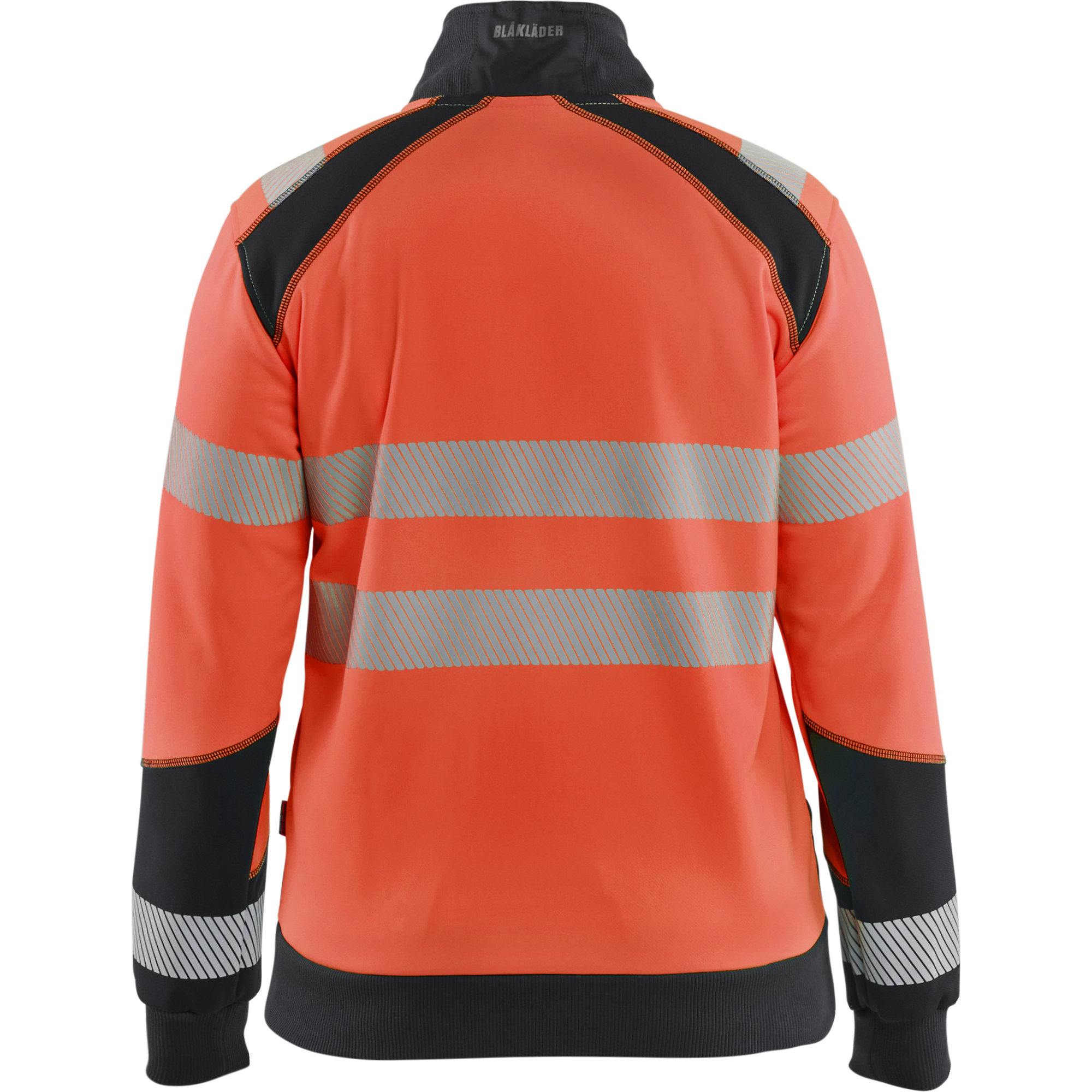 Blaklader High Vis Ladies Zip Sweatshirt, Red/Black (4)