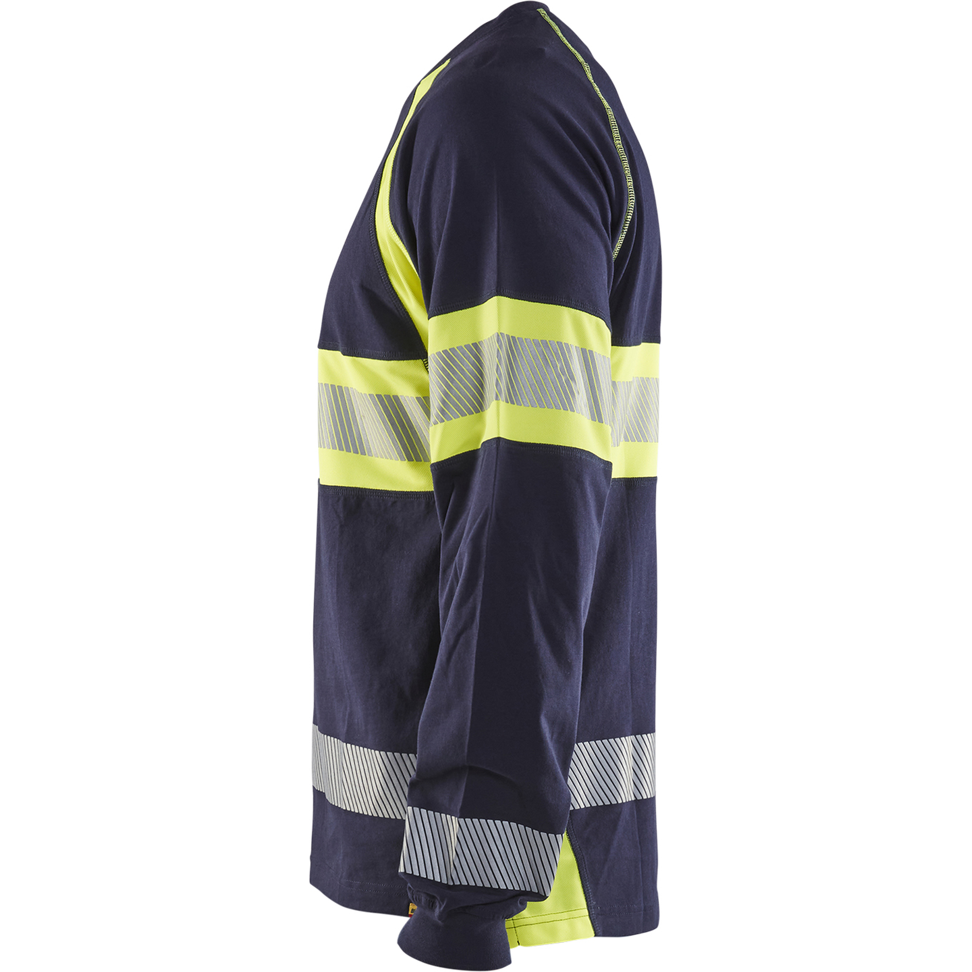 Blaklader High Vis Long Sleeve Shirt, Navy Blue/Yellow (3)