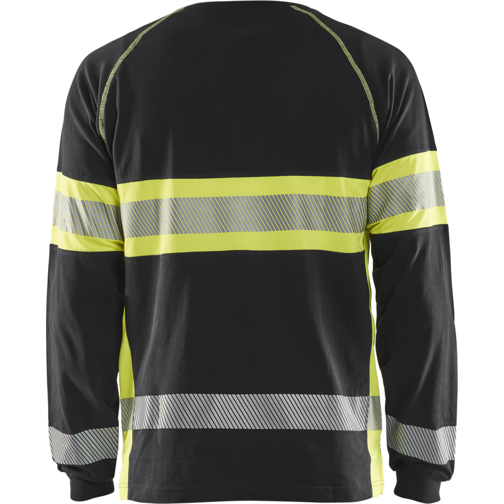 Blaklader Long Sleeve High Vis Shirt, Black/Yellow (4)