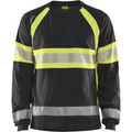 Blaklader Long Sleeve High Vis Shirt, Black/Yellow