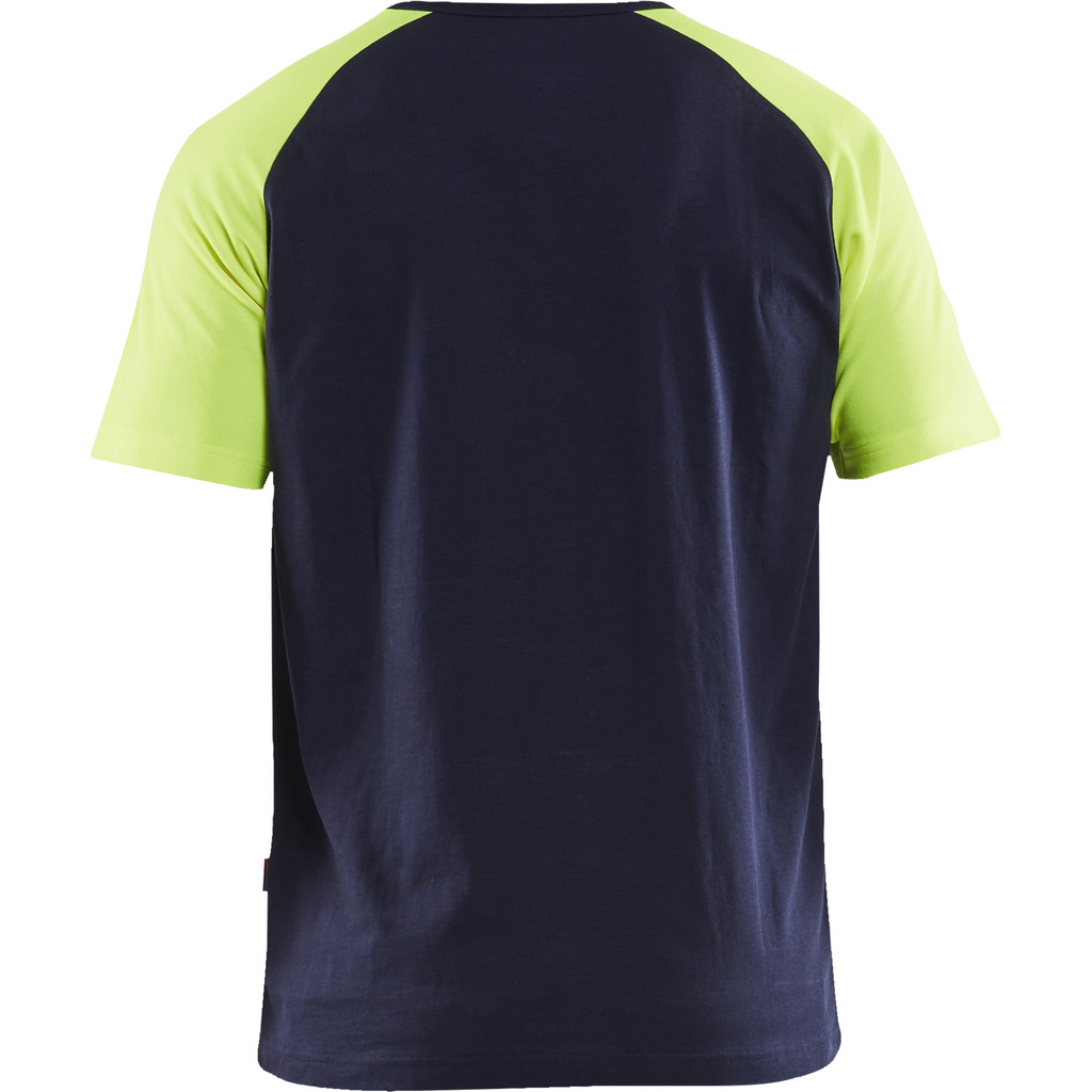 Blaklader T-Shirt, Navy/Yellow (4)