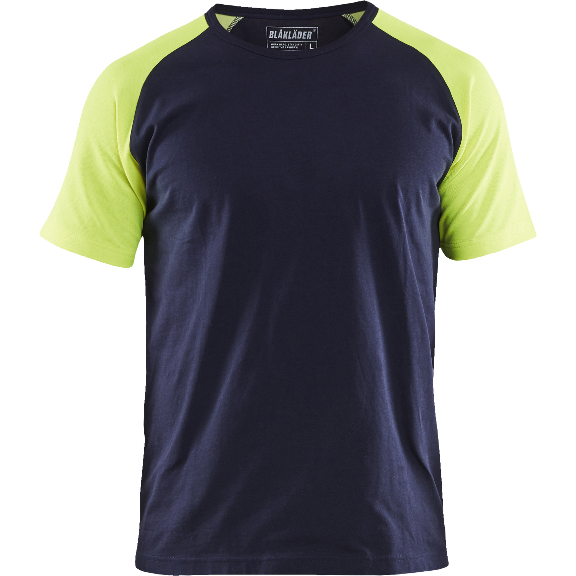 Blaklader T-Shirt, Navy/Yellow