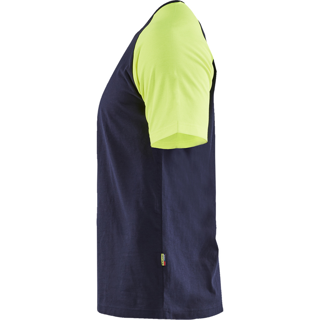 Blaklader T-Shirt, Navy/Yellow (3)