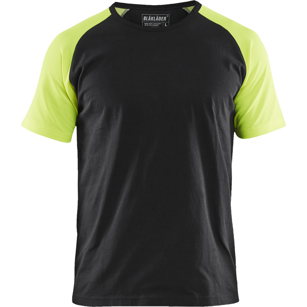 Blaklader T-Shirt, Black/Yellow