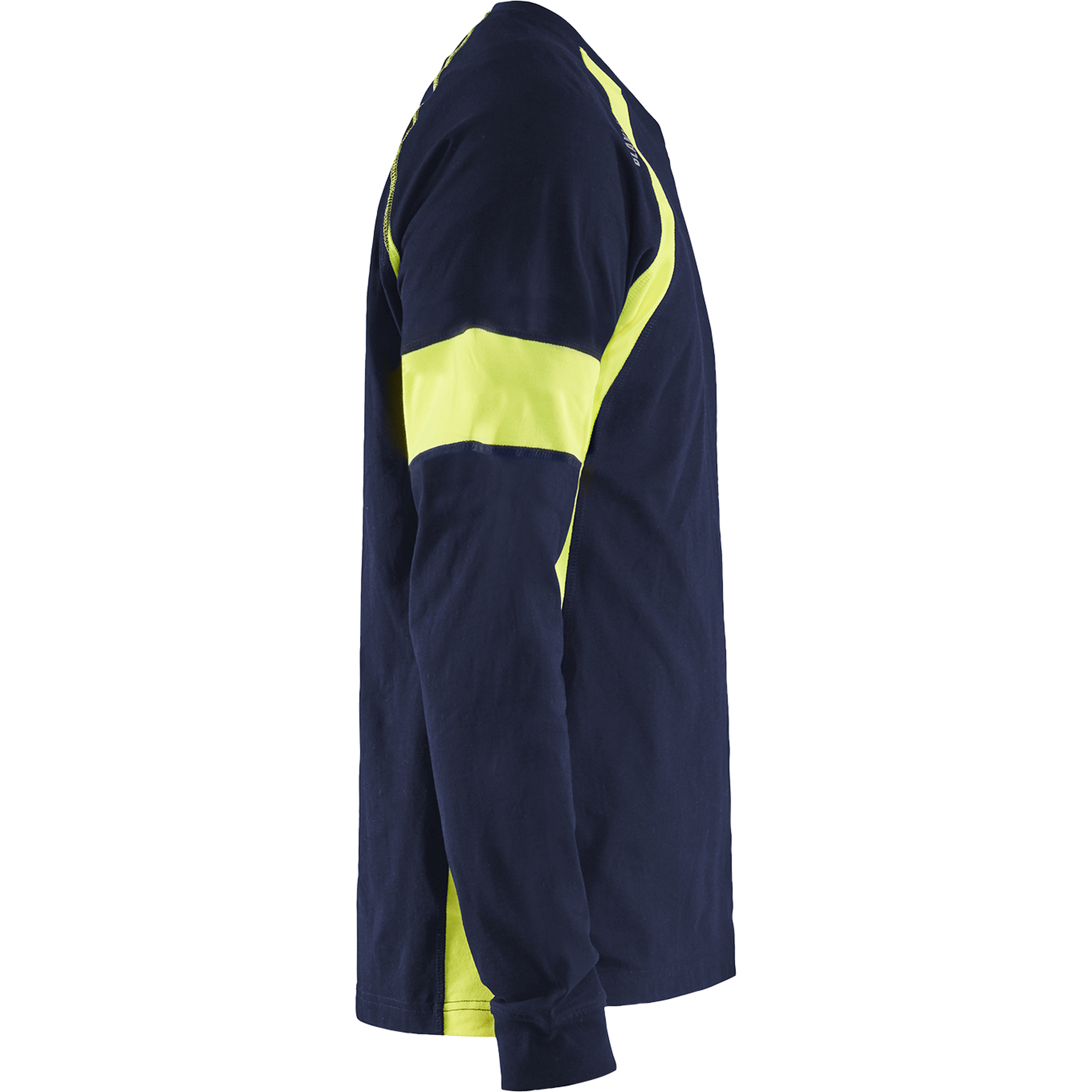Blaklader Long Sleeve Shirt, Navy Blue/Yellow (2)